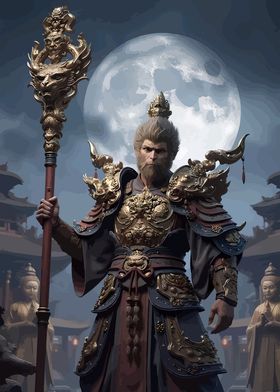 Monkey King with Staff