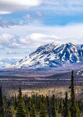 Snow-capped Mountain Landscape