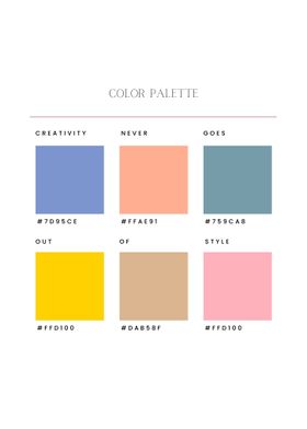 Color Palette Chart