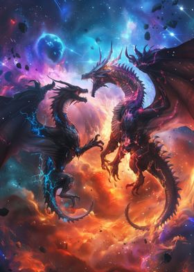 Dragon Fire And Ice Battle