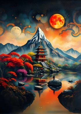 Japanese Temple Landscape