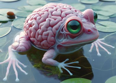 Brain Frog in Pond 2