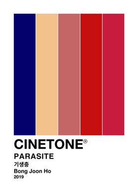 Parasite Movie Color Palette CINETONE Poster