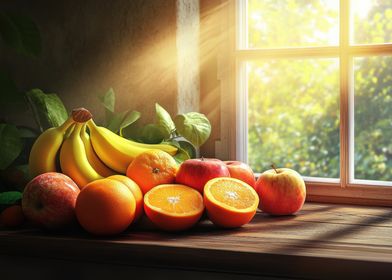 Fresh Fruit Still Life