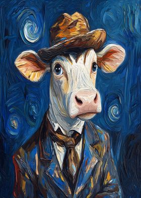 Cow in a Suit