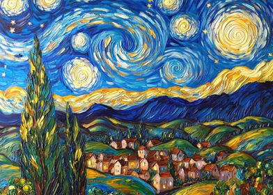 Starry Night Village