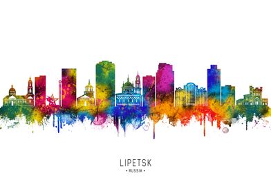 Lipetsk Cityscape Watercolor