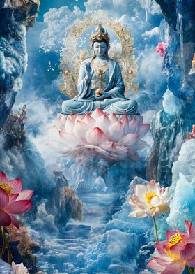 Buddha on Lotus Flower