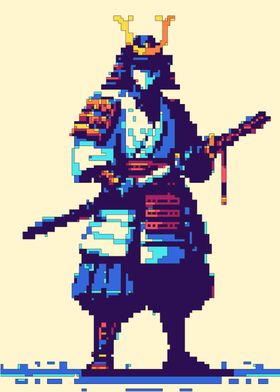 Pixel Art Samurai