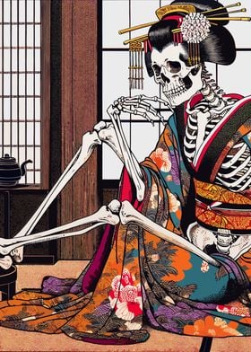 Skeleton Geisha