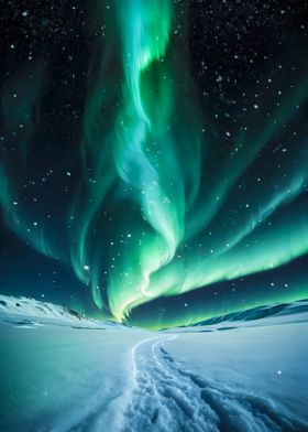 Aurora Borealis Night