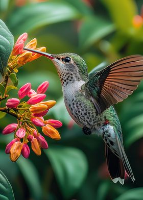 Hummingbird Feeding