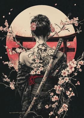 Female Samurai Geisha