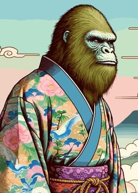 Bigfoot in Kimono