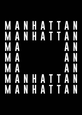 Manhattan Text Art