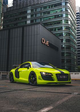 Neon Green Audi R8