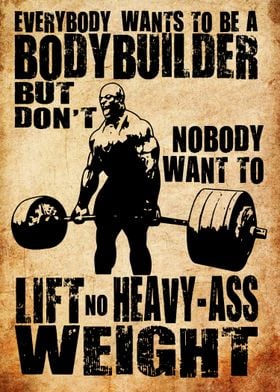 Bodybuilding Motivation Poster