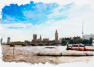 London Skyline with Big Ben