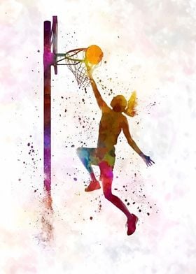 Basketball Player Silhouette