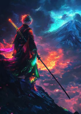 Samurai on Mountain