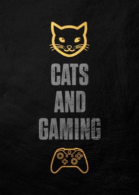 Cats & Gaming Poster