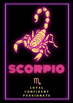 Scorpio Zodiac Sign Horoscope Art