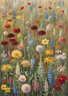 Wildflower Meadow Painting