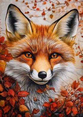 Red Fox in Autumn