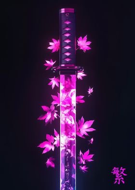 Neon Samurai Sword