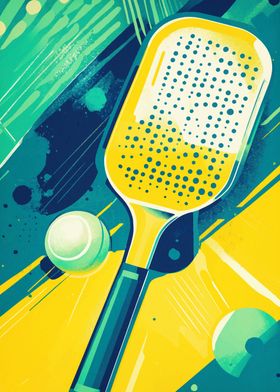 Pickleball Paddle and Balls