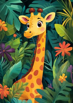 Giraffe in Jungle