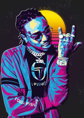 QUAVO Retro Portrait