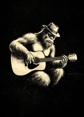 Bigfoot Plays Guitar