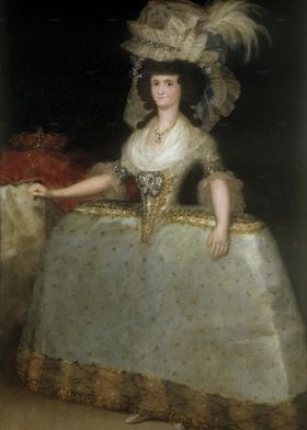 Portrait of a Woman in a White Dress