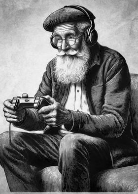 Elderly Gamer