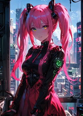 Cyberpunk Anime Girl