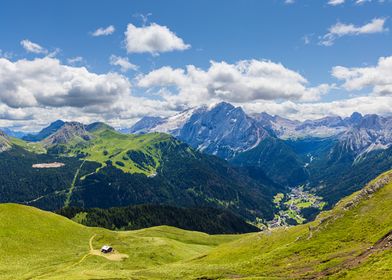 A view of Val di Fassa - Italy