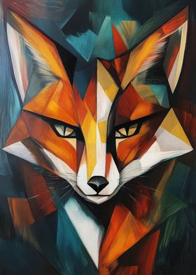 Fox Oil Painting