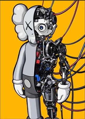 Kaws Robot Art