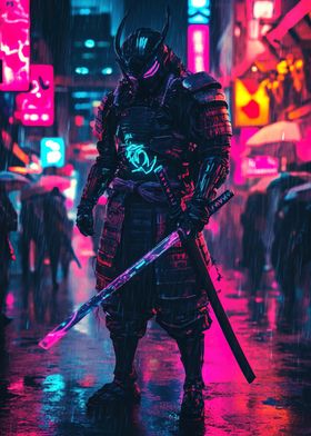 Cyberpunk Samurai