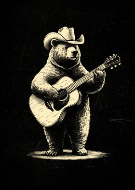 Bear with Guitar