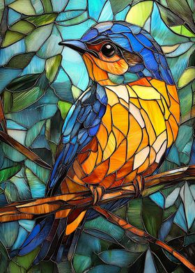 Stained Glass Bird