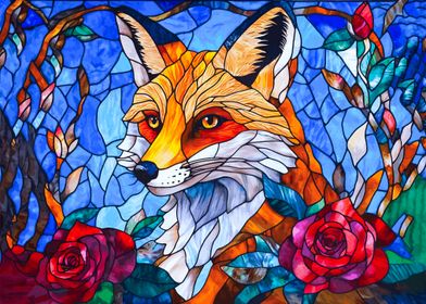 Stained Glass Fox