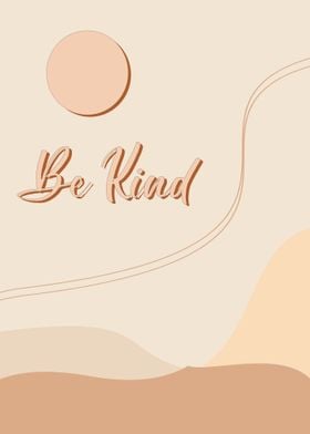 Be Kind Minimalist Print