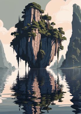 Floating Island Landscape