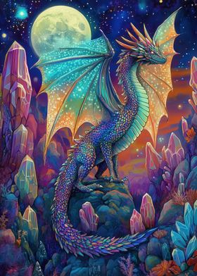 Dragon in Crystal land