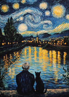 Starry Night with Companion