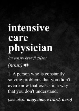 Intensive Care Physician Definition