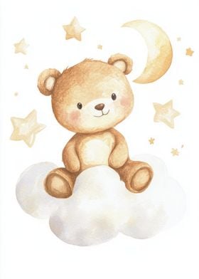 Teddy Bear on Cloud