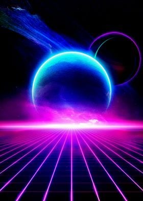 Neon Retro Space